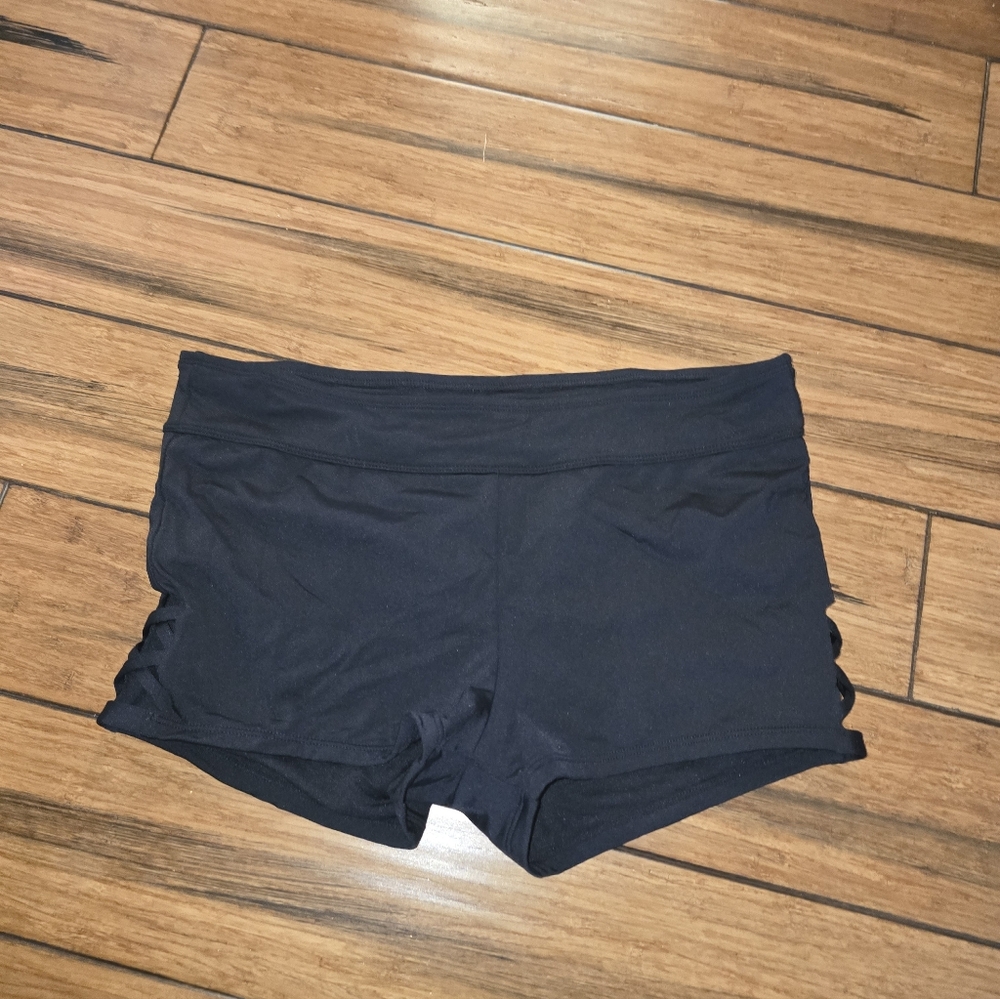 Women’s Black Swim Short Large Nwot Shade Shore
